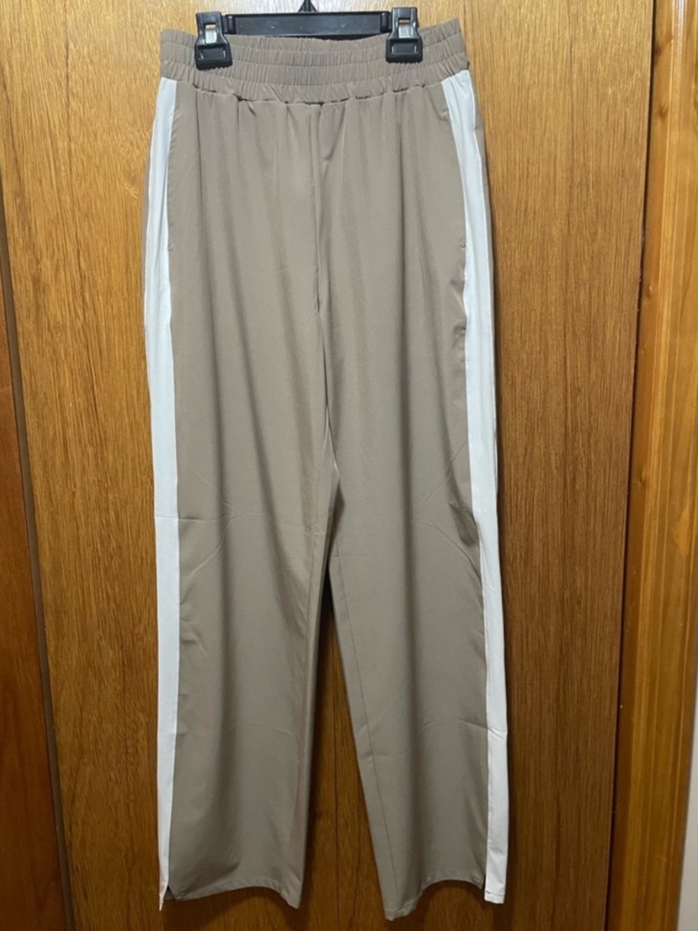 Gilly Hick’s Tan & White Track Pants